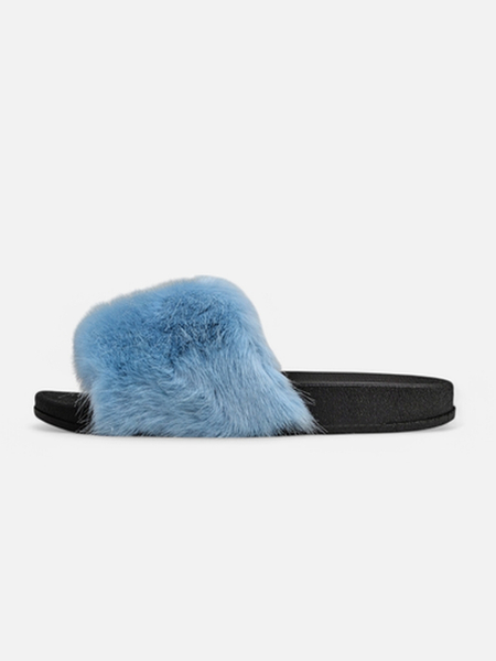 Royalfashion Damskie klapki z futerkiem Nonna