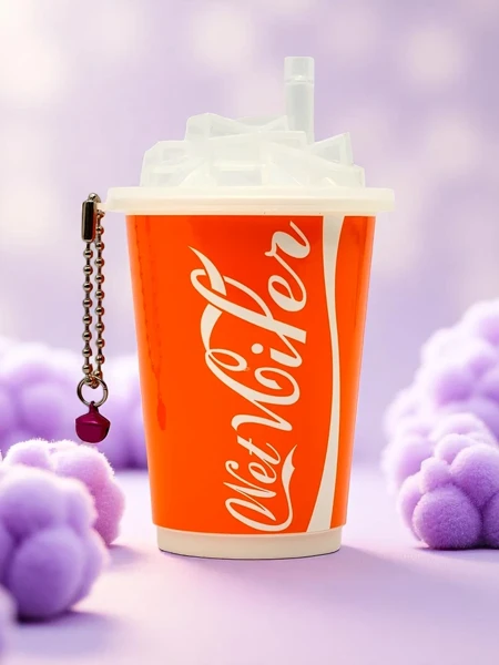 Chusteczki nawilżające w ozdobnym opakowaniu kubeczka z lodem 30szt