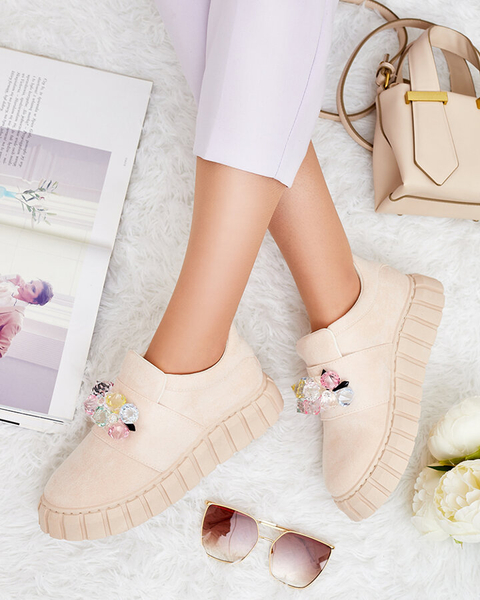 Royalfashion Półbuty sportowe z kolorowymi kamyczkami Resinello