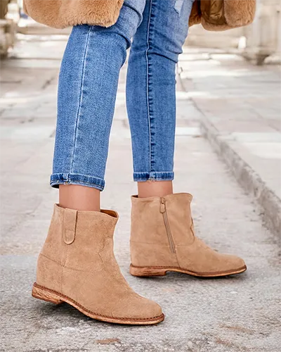 Royalfashion Botki a'la kowbojki na krytym koturnie Patorias