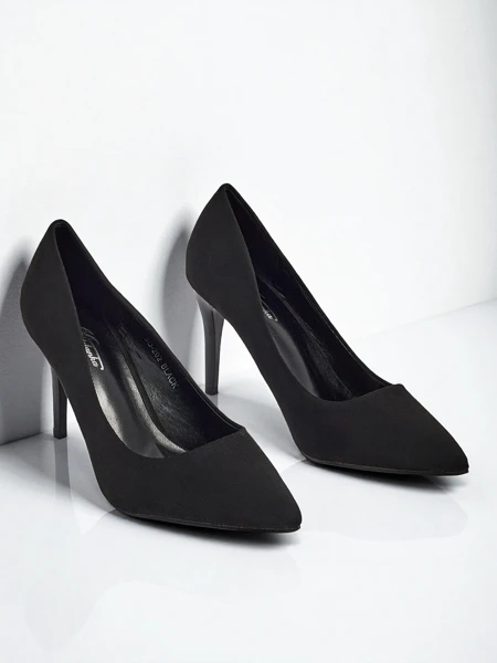 Damskie czółenka na szpilce eko zamszowe Jasvoria