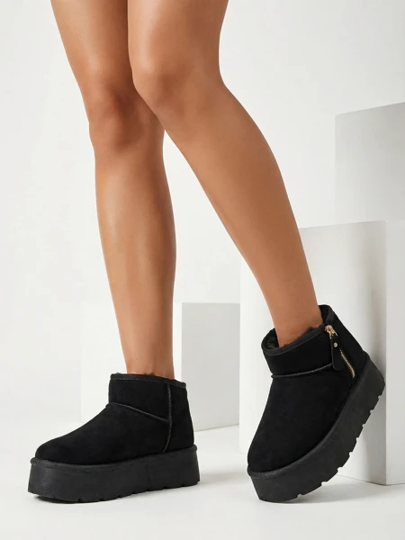 Royalfashion Buty a'la śniegowce damskie na platformie Delgadi