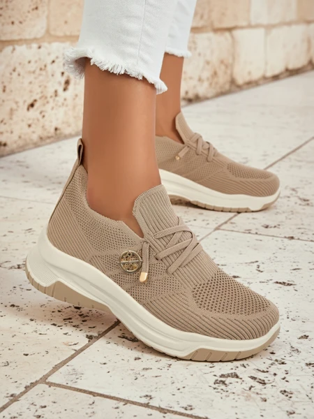 Royalfashion Wsuwane damskie materiałowe buty sportowe Teletta