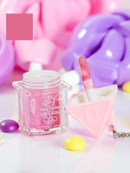 Błyszczyk do ust z brokatem kolor Pink