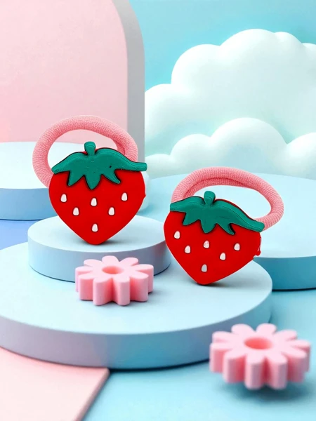 Royalfashion Gumki do włosów z motywem owoców Fruity Bloom