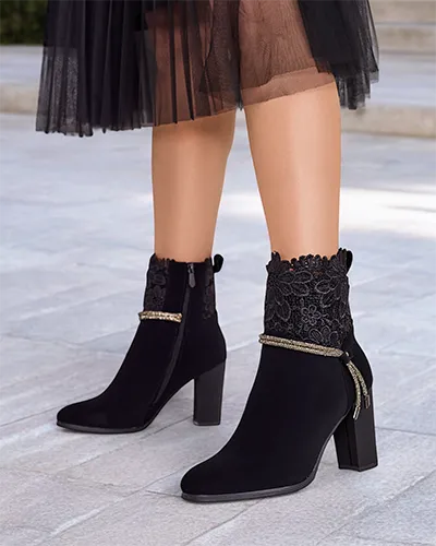 Royalfashion Botki damskie na słupku Ercce