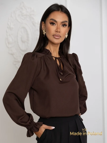 Bluzka damska z ozdobnym dekoltem Frankie