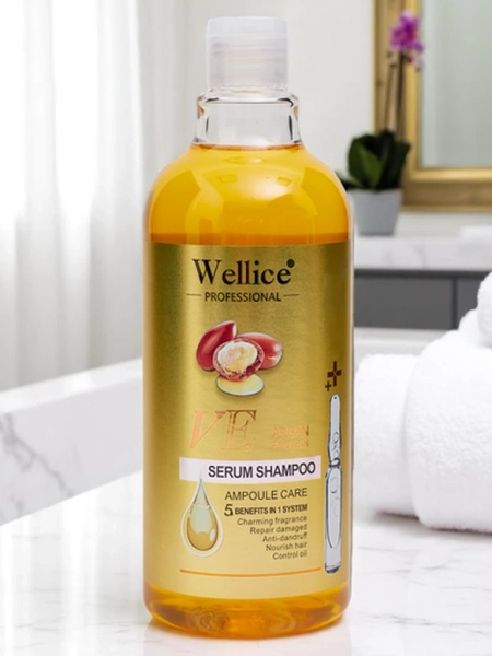 Profesjonalny szampon do włosów z olejem arganowym- Intensywne nawilżenie i wygładzenie włosów 5w1