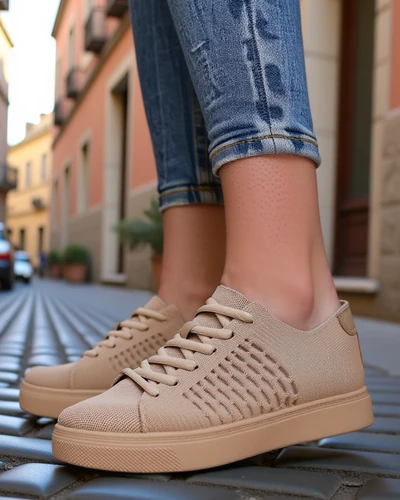 Royalfashion Damskie materiałowe buty sportowe Norbiese