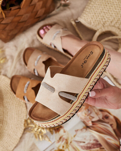 Жіночі шльопанці Royalfashion Orolta zirconia