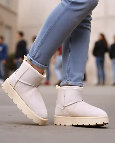 Royalfashion Krótkie buty a'la śniegowce damskie Belli
