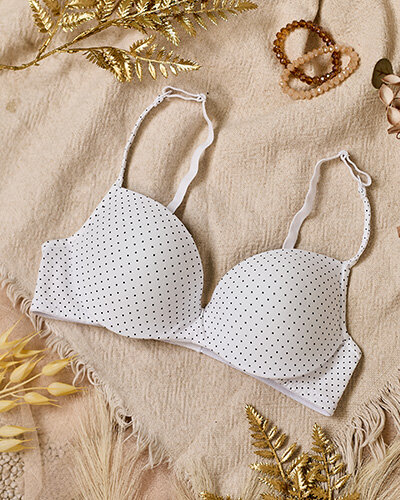 Royalfashion Damski biustonosz w kropeczki