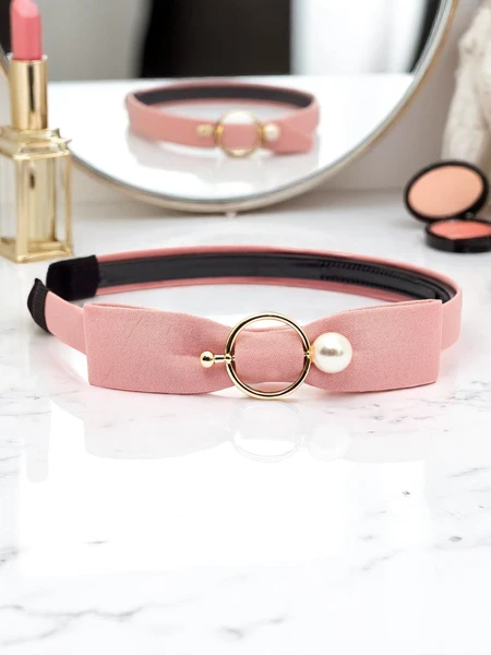 Royalfashion Opaska do włosów z kokardką i broszką Bow Charm