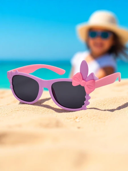 Royalfashion Okulary przeciwsłoneczne dziecięce z ozdobami Bunny Shine