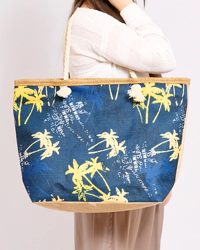 Royalfashion Duża torba materiałowa z printem