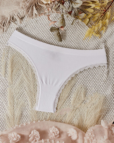 Royalfashion Damskie prążkowane figi