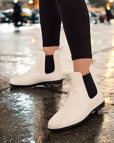 Royalfashion Lakierowane damskie kalosze Serisma