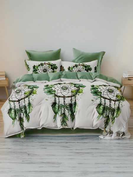 Royalfashion Wzorzysta pościel 180x200 komplet 3 CZĘŚCI