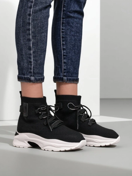 Royalfashion Sportowe wysokie sneakersy damskie Lorietea