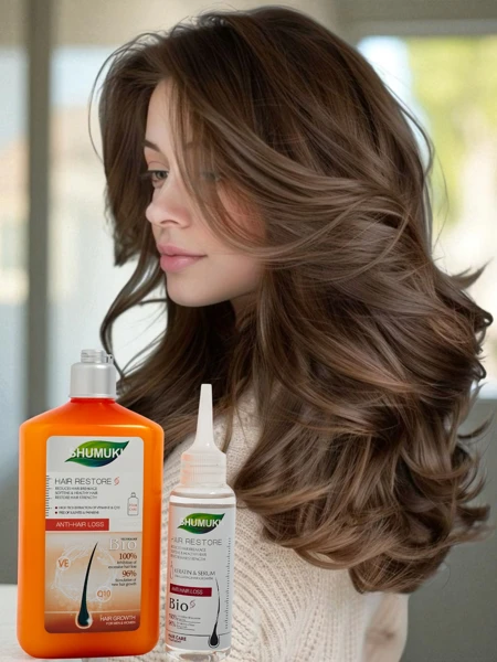 Shumukh Szampon i Serum do wosów 2w1- przeciwłamaniu się włosów