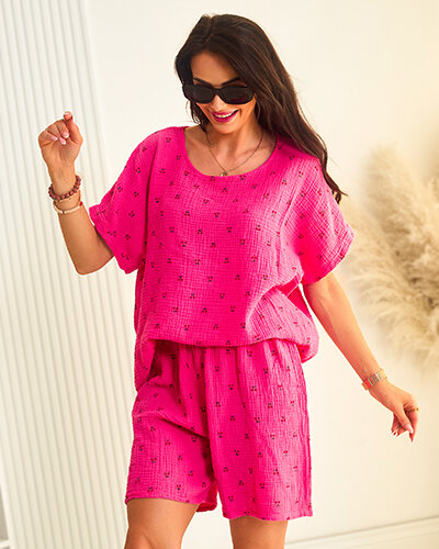 Royalfashion Bawełniany letni damski komplet