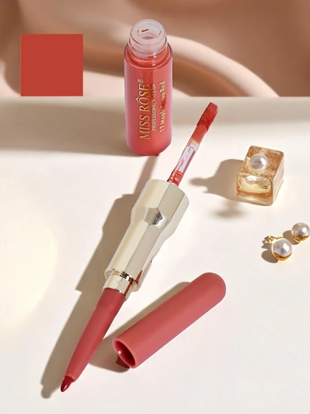 Pomadka do ust w płynie i konturówka 2w1 Strawberry Mousse