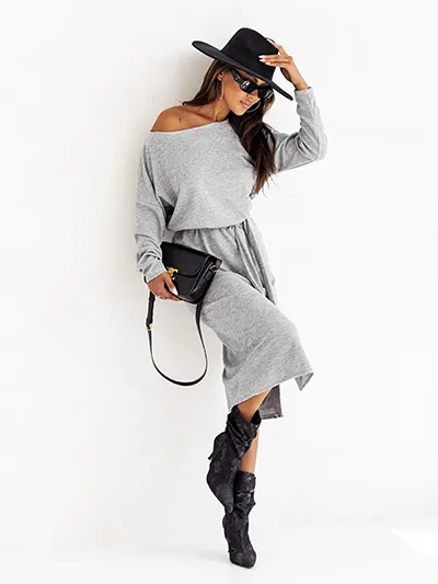 Royalfashion Damska sukienka midi