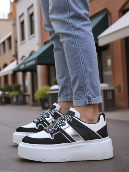 Royalfashion Sportowe sneakersy damskie na platformie Gevigos