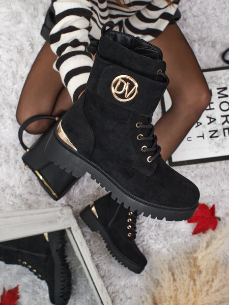 Damskie botki workery z ozodbami Lorice