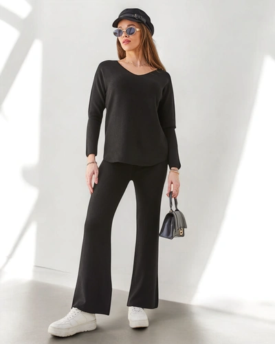 Royalfashion Damski komplet swetrowy