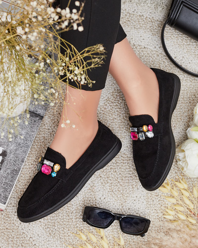 Royalfashion Ażurowe mokasyny damskie Mettele