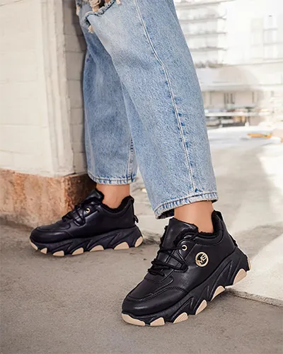 Royalfashion Sneakersy damskie z ociepleniem Aronni