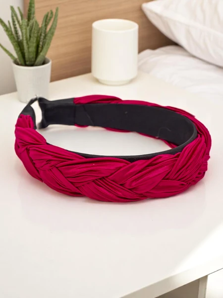 Royalfashion Pleciona opaska do włosów karbowana Nina