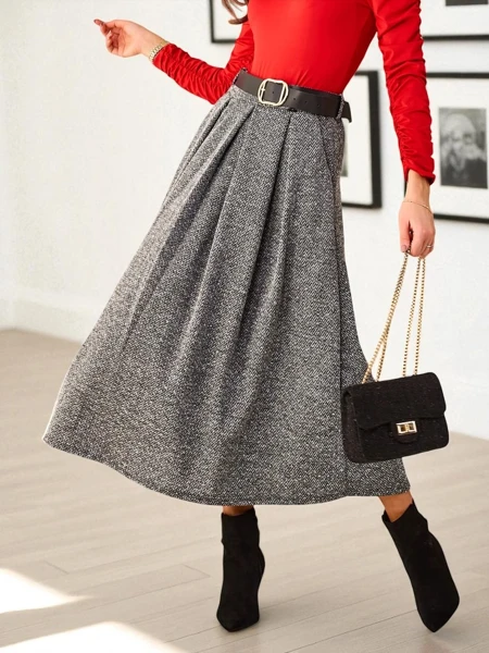 Royalfashion Damska spódnica midi