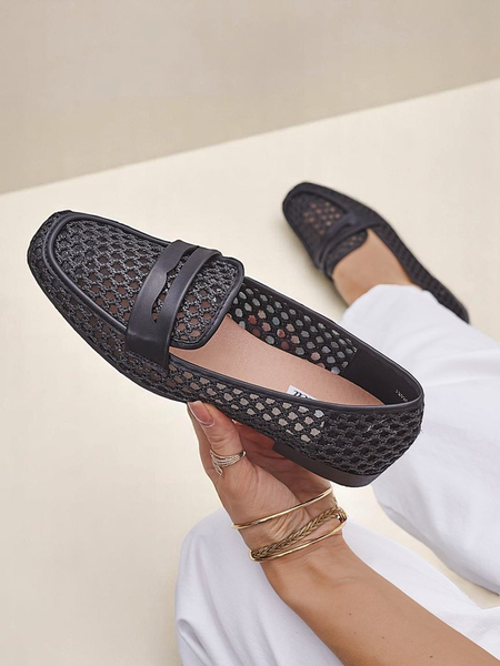 Royalfashion Ażurowe damskie mokasyny Azuros