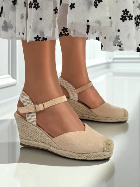 Royalfashion Sandały damskie na koturnie Solara Espadryle