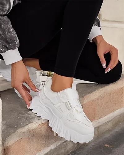 Royalfashion Ocieplane sneakersy damskie Losgos