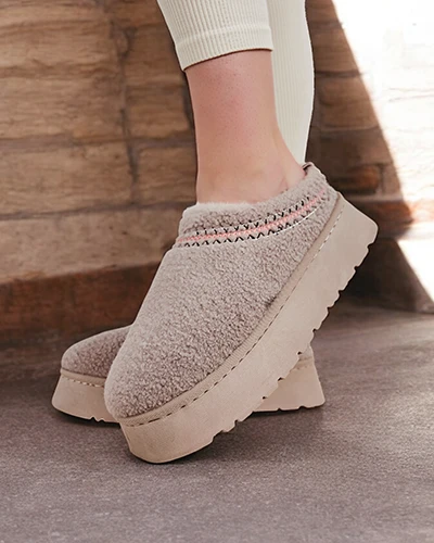 Royalfashion Krótkie buty a'la śniegowce damskie Esel