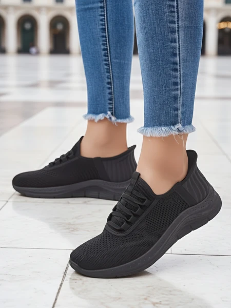 Royalfashion Wsuwane damskie materiałowe buty sportowe Arrate