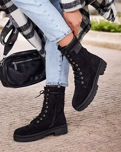 Royalfashion Damskie wysokie botki typu workery Subus