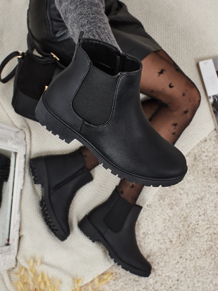 Damskie botki a'la sztyblety z eko skórzane Belmo