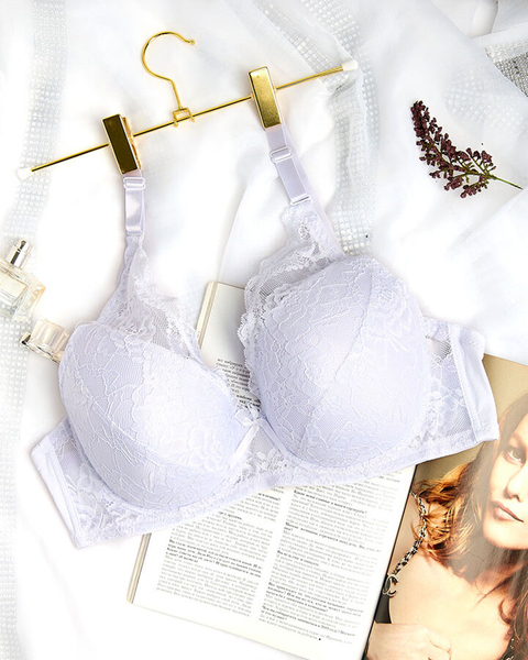 Royalfashion Damski biustonosz zdobiony koronką