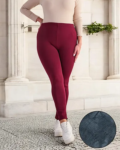 Royalfashion Жіночі утеплені штани-треггінси PLUS SIZE