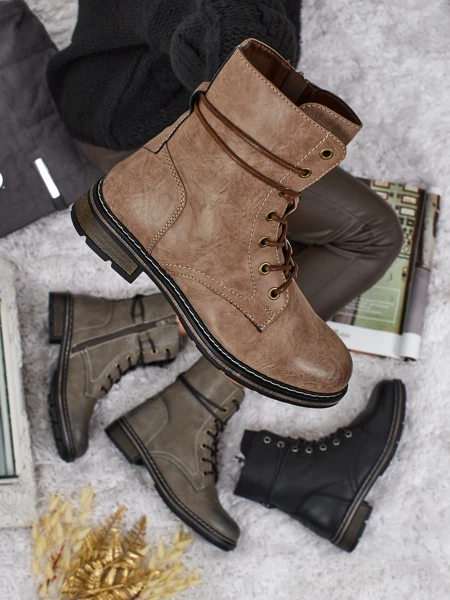 Ботильйони Жіночі Flora Коричневі Синтетичні Casual на Осінь