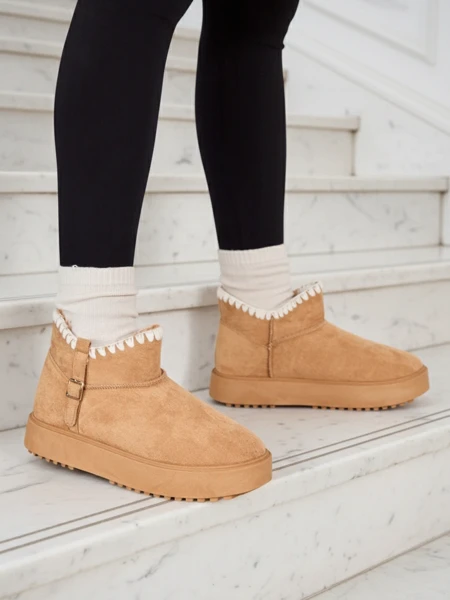 Royalfashion Krótkie buty a'la śniegowce damskie Ewioz