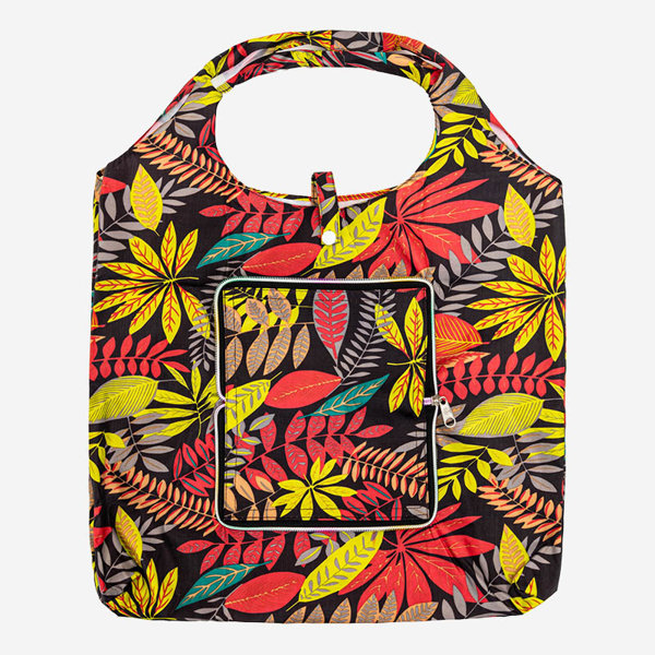 Royalfashion Kolorowa torba na zakupy w liście