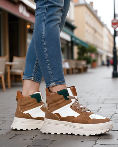 Royalfashion Wysokie damskie buty sportowe Geeky