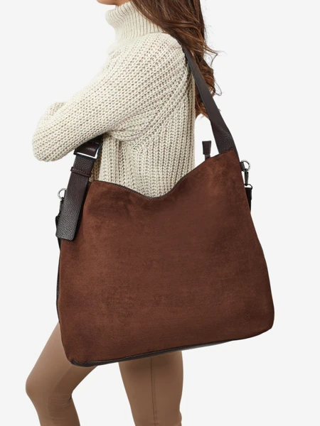 Жіноча сумка-шопер еко-замшева Donenn