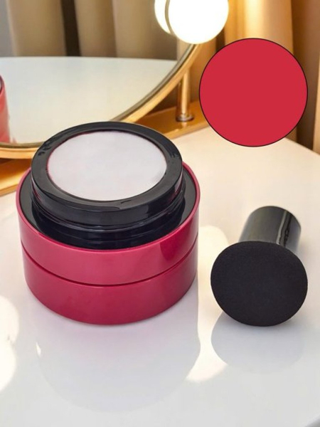 Róż do policzków z gąbeczką kolor Orchid