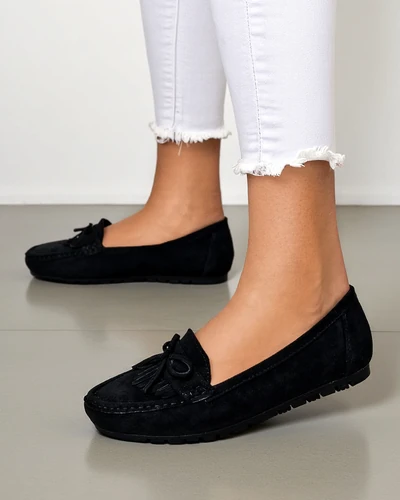 Royalfashion Mokasyny damskie eko zamszowe Etette